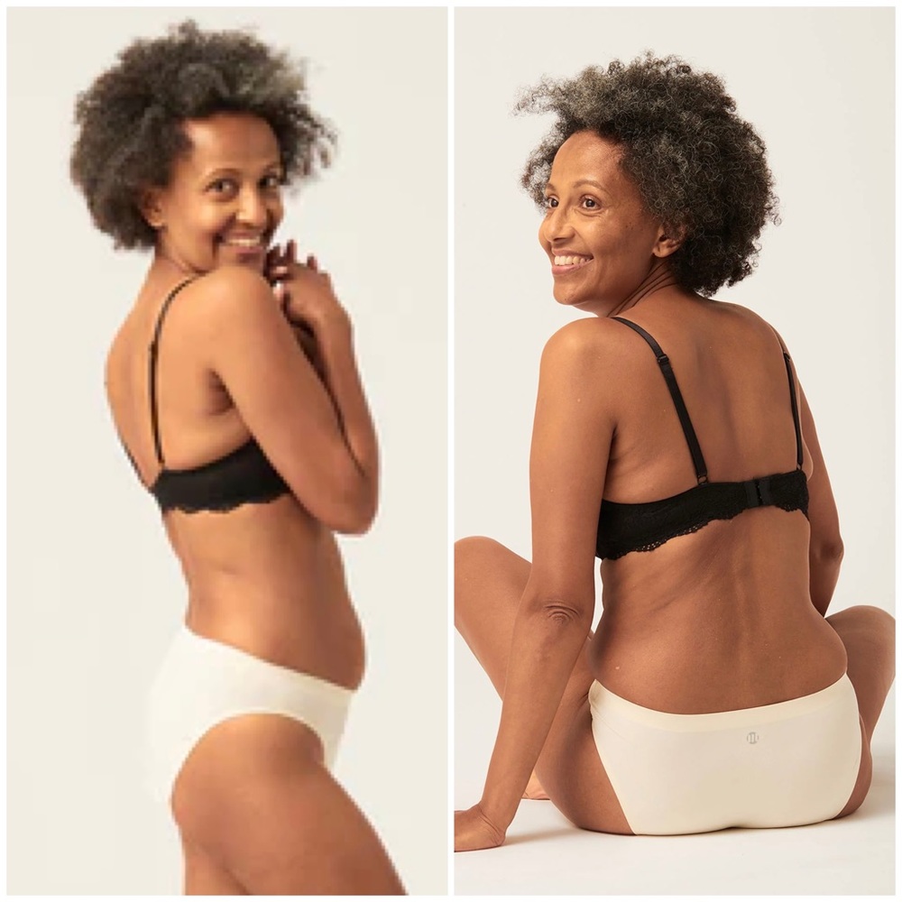 Modibodi Recycled Seamfree Bikini in Macadamia (Moderare-Heavy)